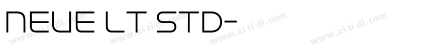 Neue LT Std字体转换